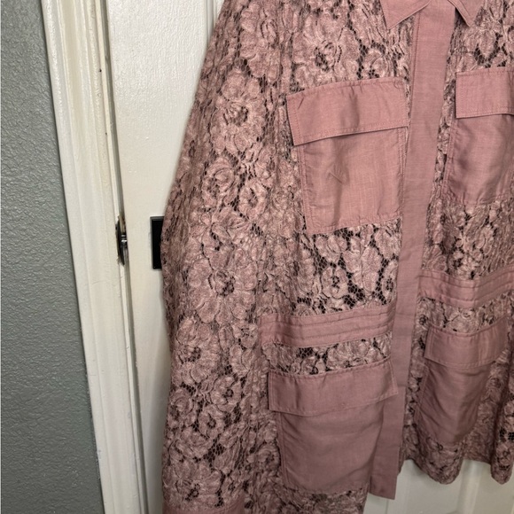 LANE BRYANT Womens Pink Pocketed Button Up Cardigan Plus 18/20.  #120 - Picture 7 of 13